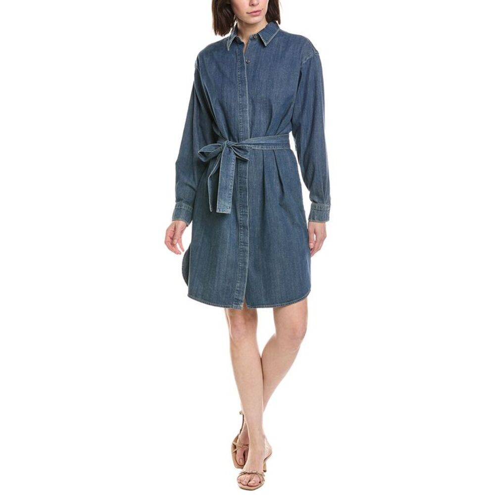 James Perse Womens Denim Shirtdress, Blue